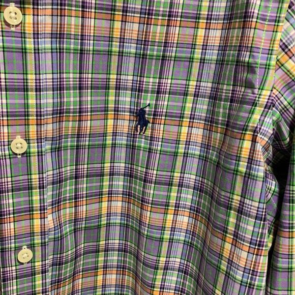 Ralph Lauren Mens Plaid Button Up Preppy Resort Country Club Shirt S Office - Picture 3 of 6
